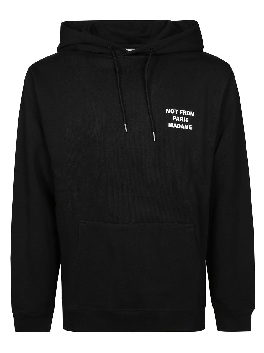 Drôle De Monsieur Crew Neck Black Slogan Sweatshirt