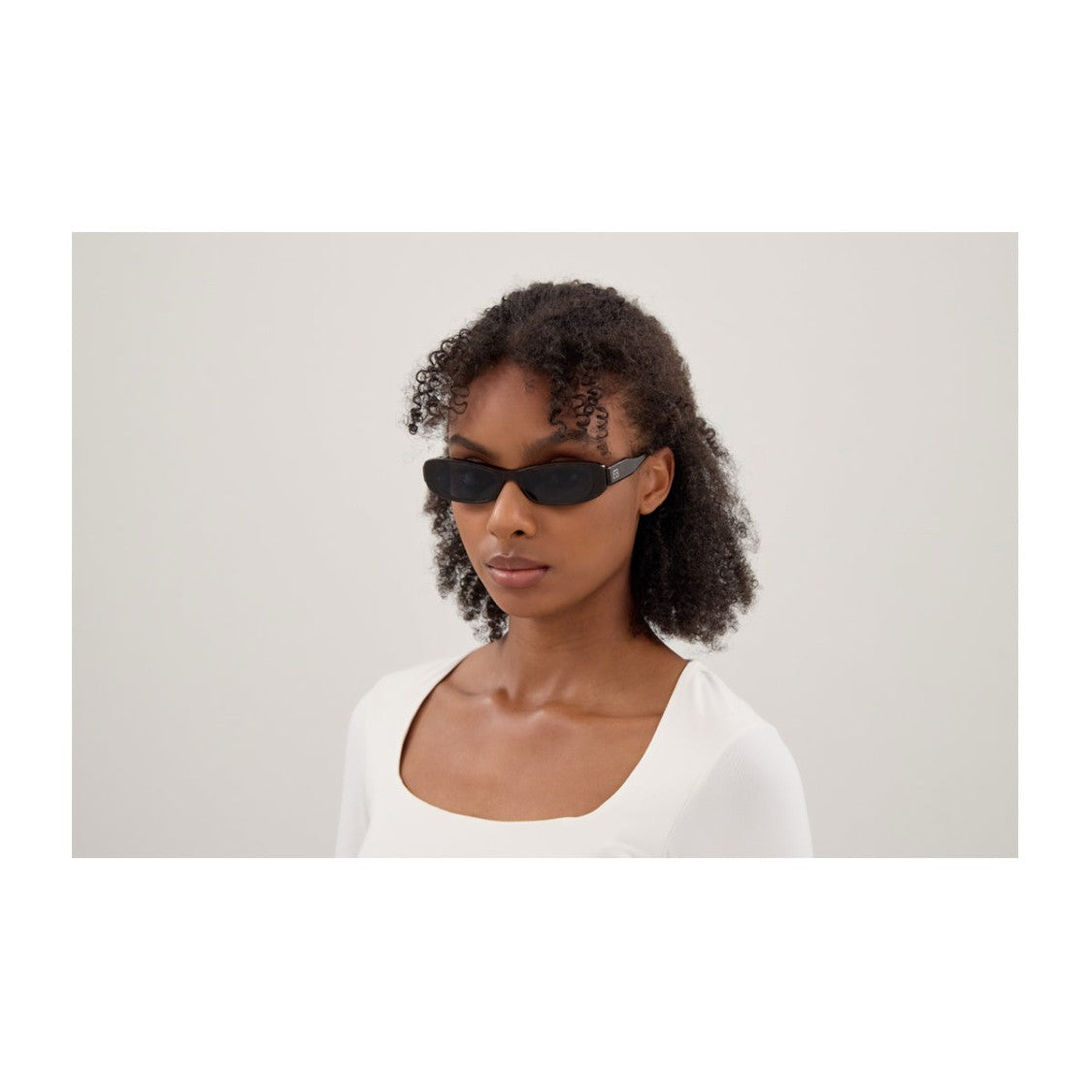 Balenciaga Everyday Rectangular Havana Blue Recycled Acetate Sunglasses