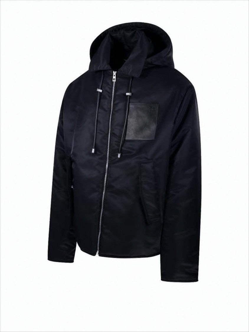 Loewe Black Casual Jacket With Hood