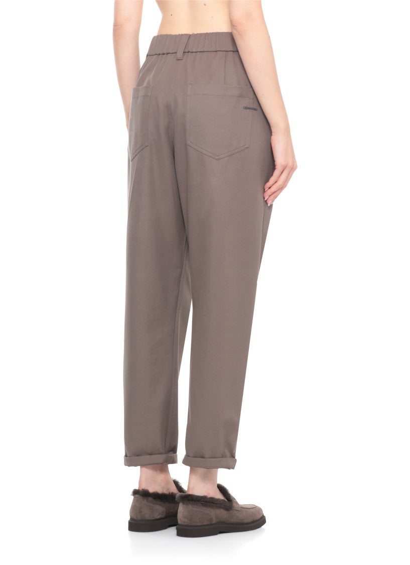 Brunello Cucinelli Cotton Twill Trousers