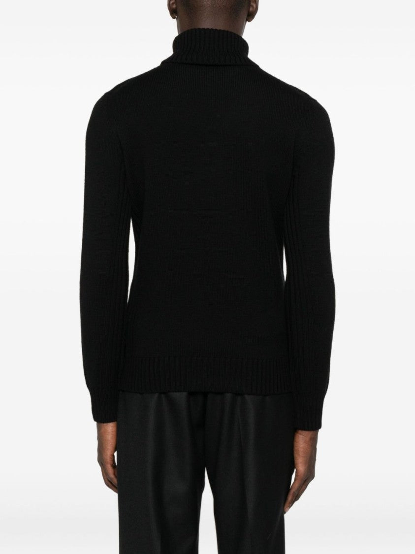 Kangra Ribbed Turtleneck Sweater In Wool
