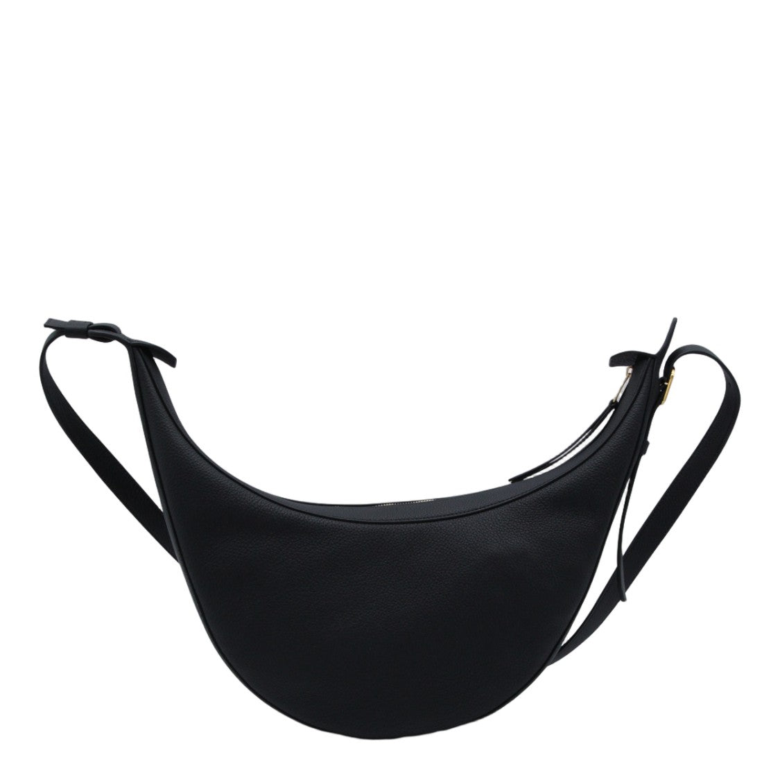 Khaite Crescent-Shaped Black Bag With Zip Closure