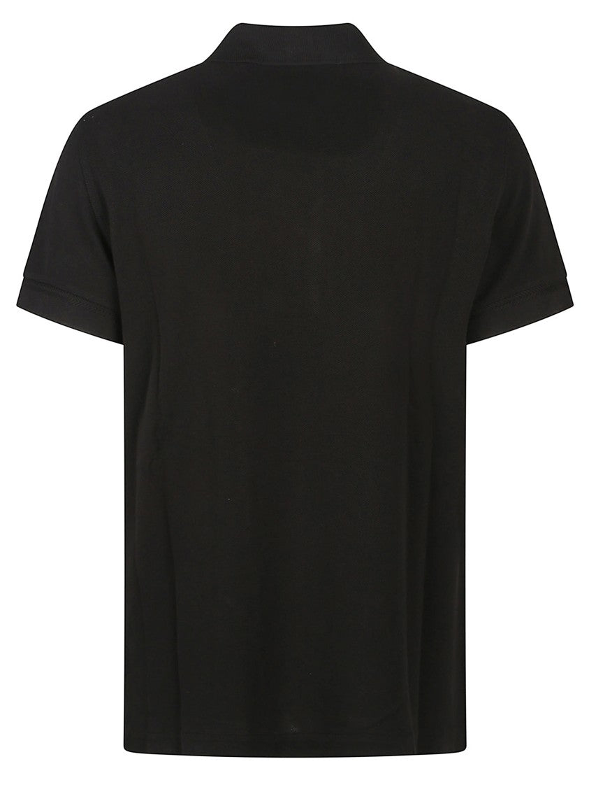 Tom Ford Textured Black Piquet Polo With Classic Details