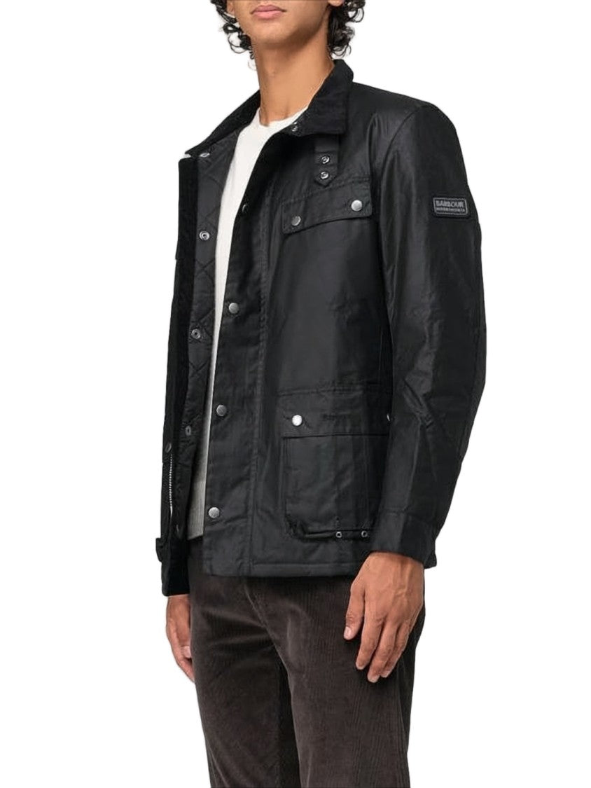Barbour Classic Black Barbour Leather Jacket