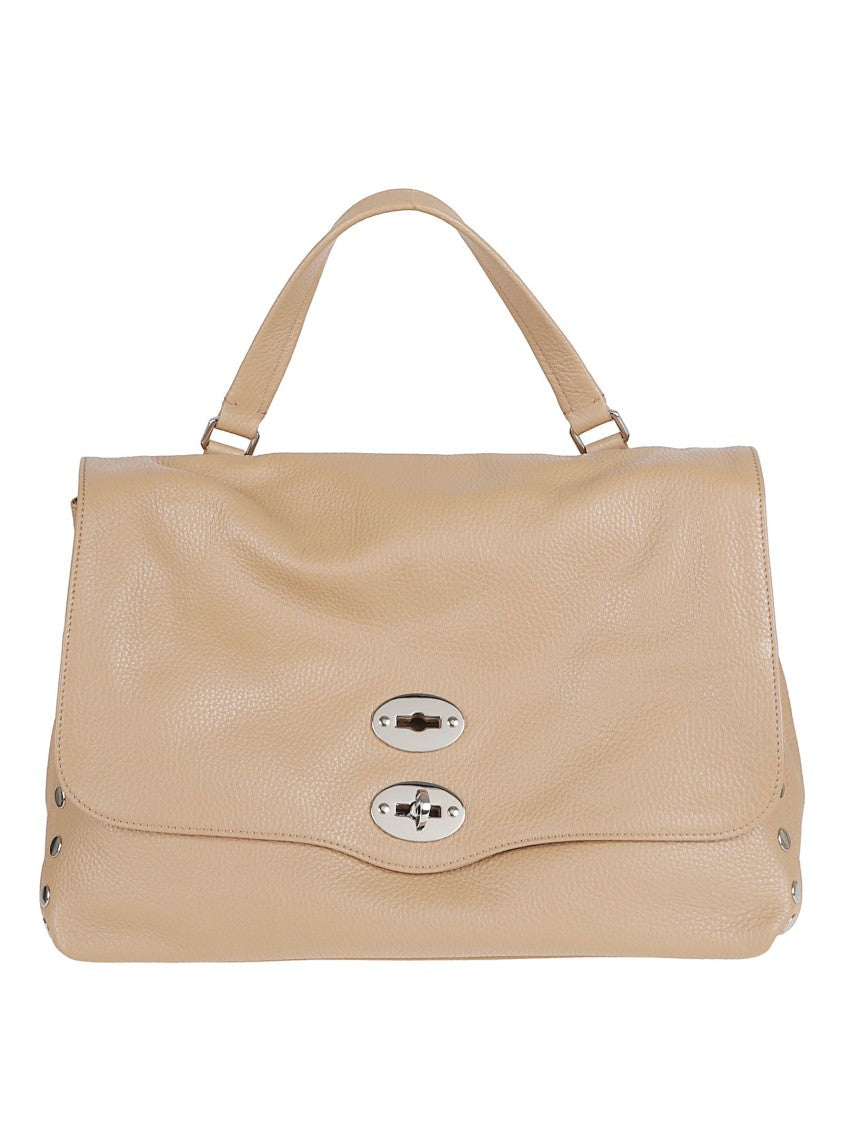 Zanellato Postina M Black Calfskin Shoulder Bag
