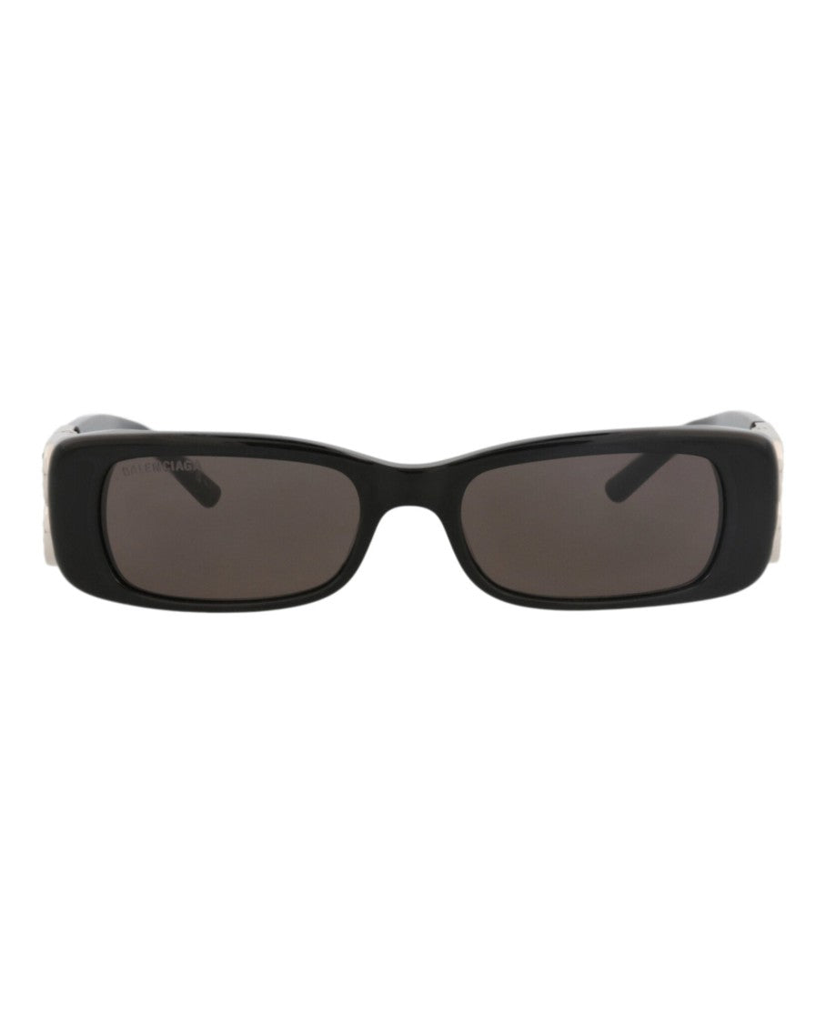 Balenciaga Square-Frame Recycled Acetate Sunglasses With Crystal Accents