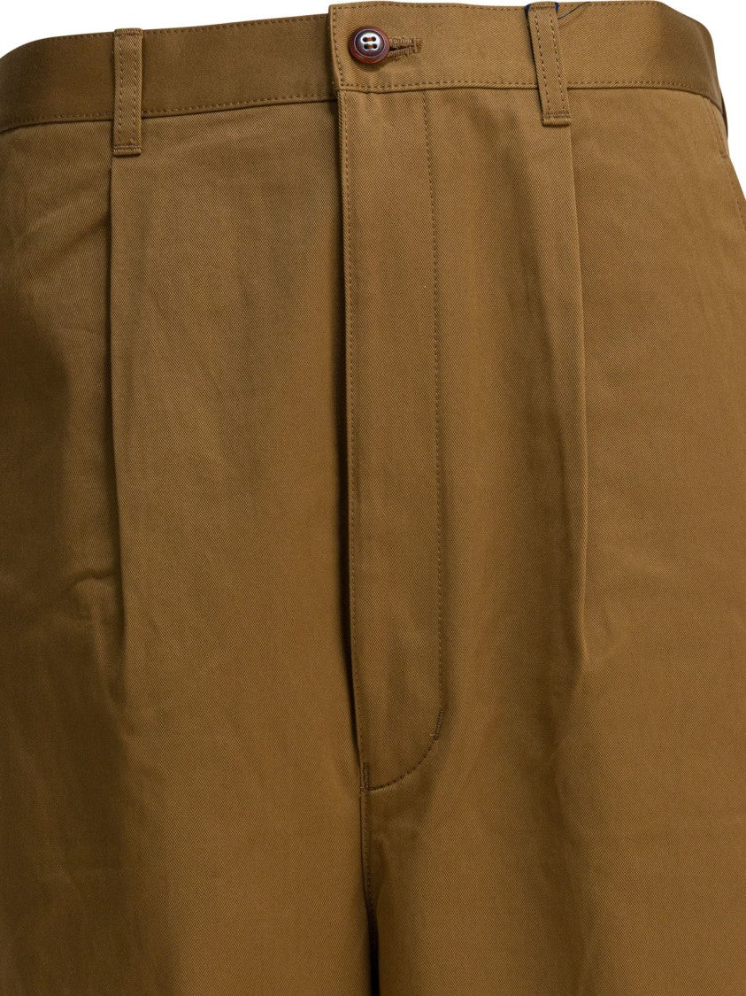 Junya Watanabe Straight-Leg Cotton Trousers With Classic Waistband