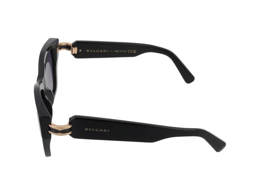 Bulgari Oversized Square Frame Gold-Tone Accent Sunglasses
