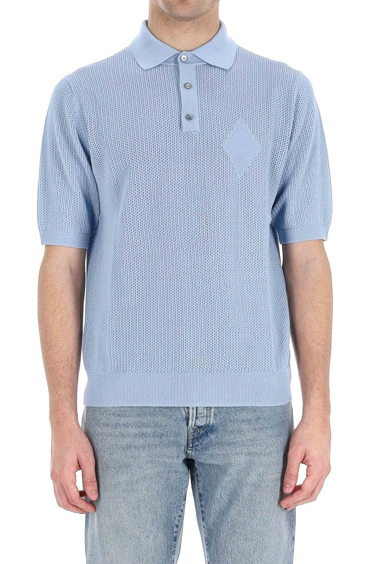 Ballantyne Perforated Cotton Polo