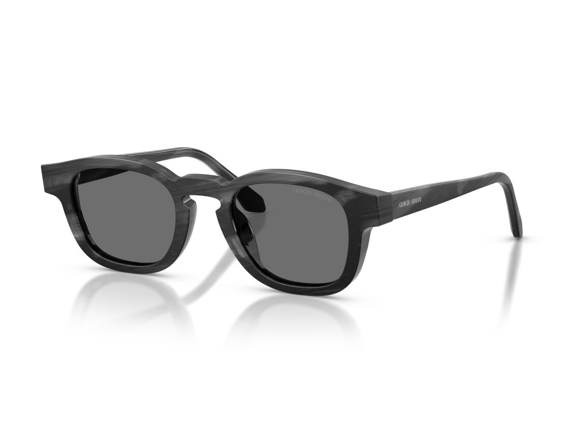 Giorgio Armani 0Ar8254u Marbled Acetate Square Sunglasses