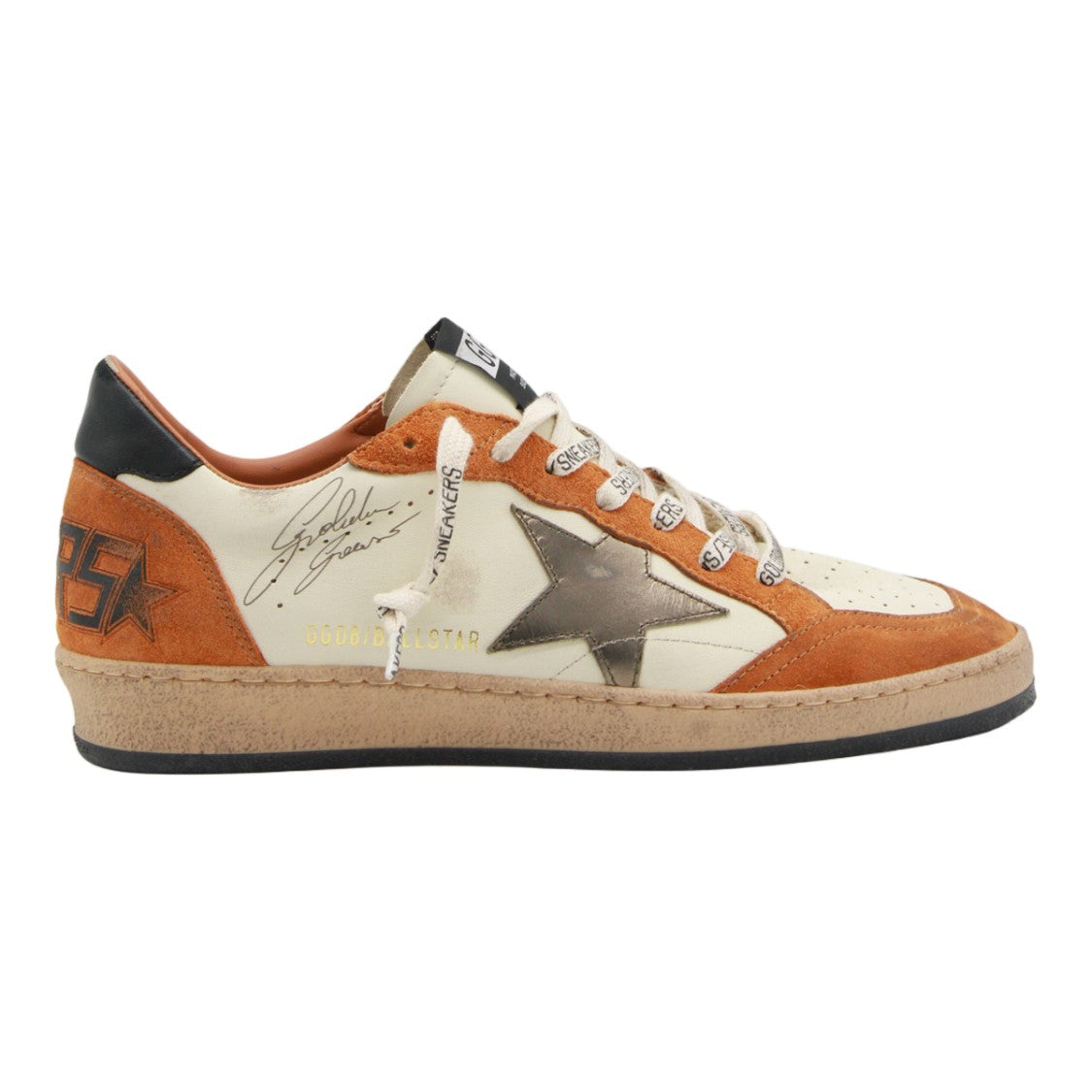 Golden Goose Vintage-Inspired Sneakers With Cream Base