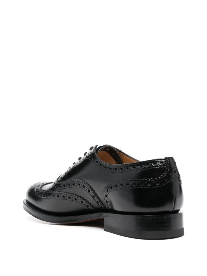 Church's Black Burwood Leather Intricate Brogues