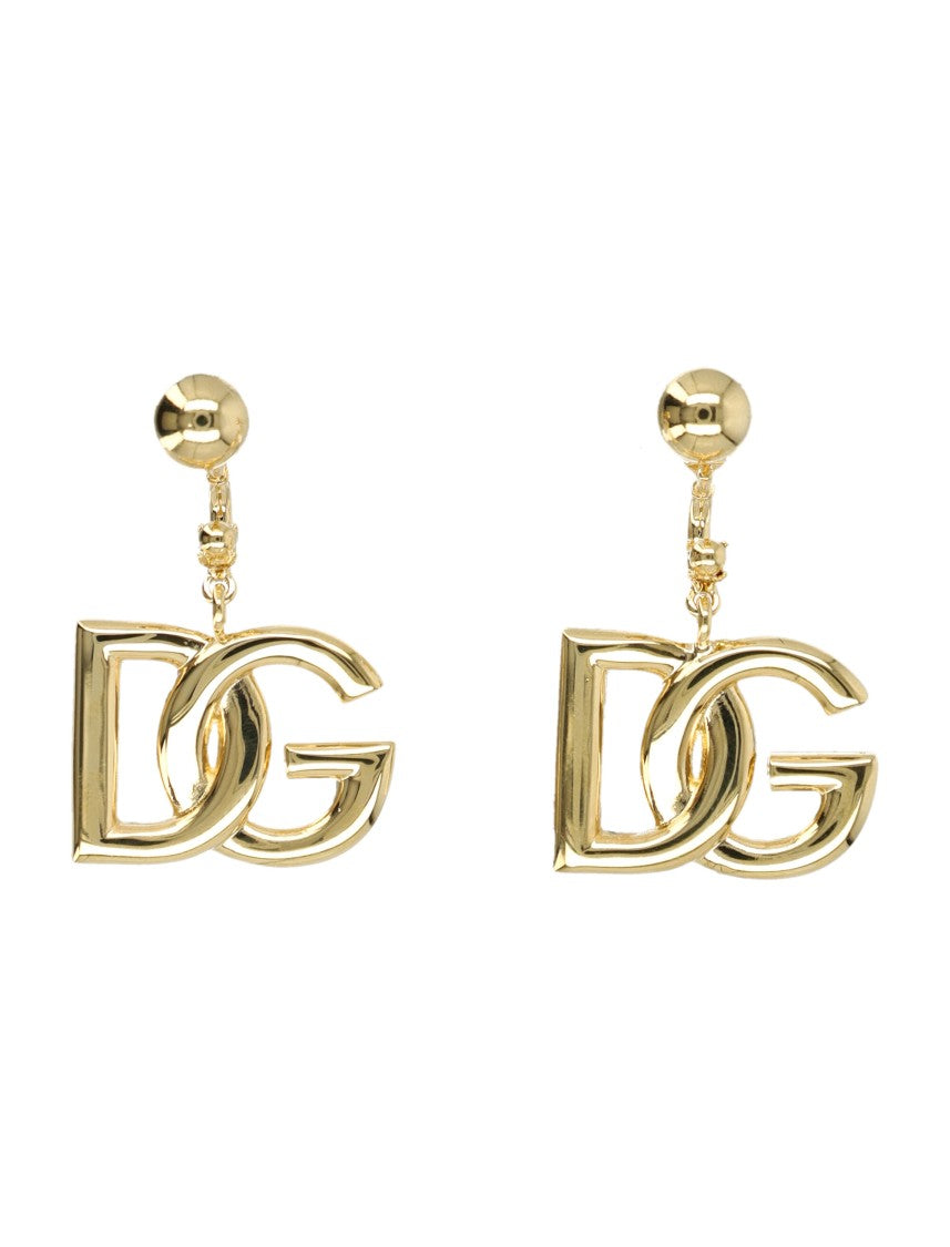Dolce & Gabbana Dg Gold Metal Stud Earrings