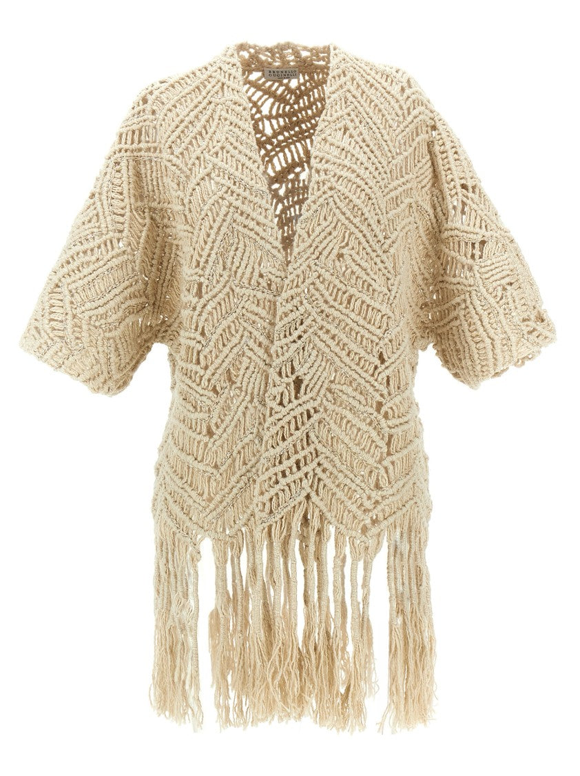 Brunello Cucinelli 'Opera Dazzling Macramé' Cardigan
