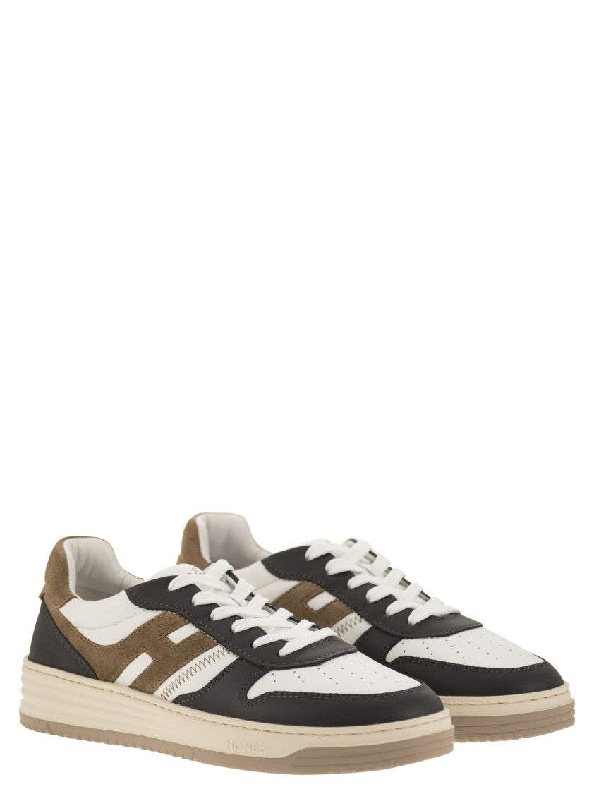 Hogan H630 - Leather Lace-Up Trainers