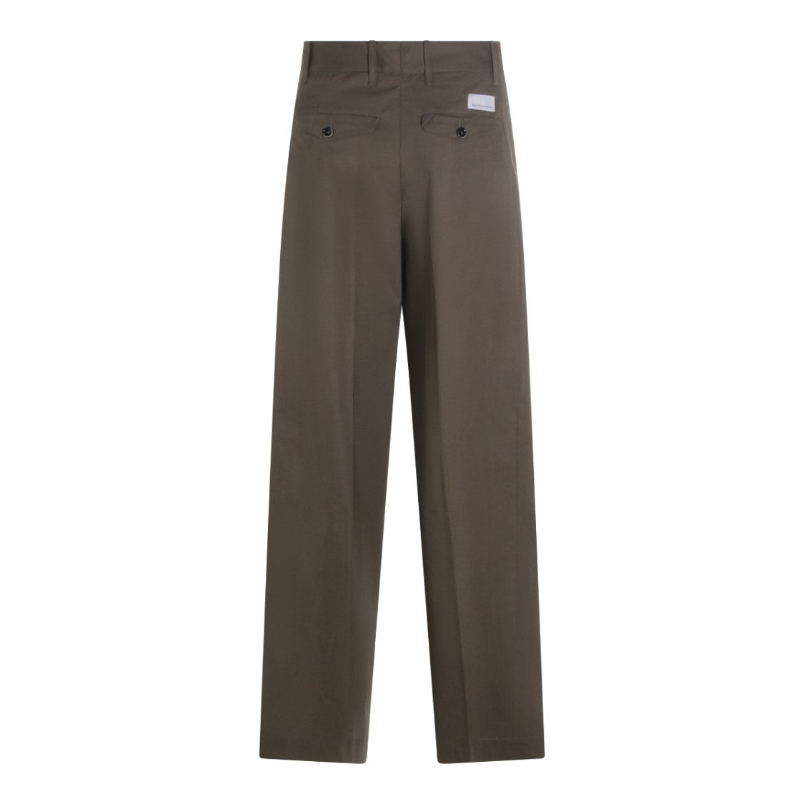 Nine In The Morning High Waist Straight-Leg Trousers With Pleated Waistband
