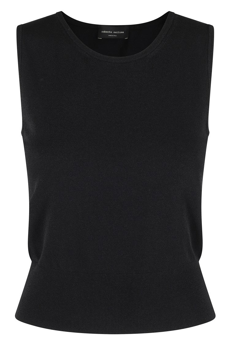 Roberto Collina Fitted Sleeveless Top