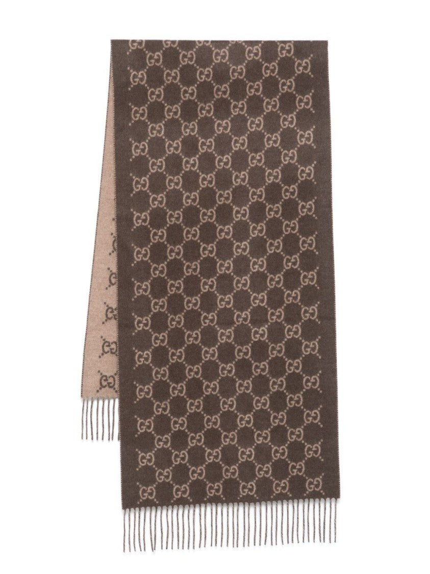 Gucci Reversible Interlocking Gg Cashmere Scarf