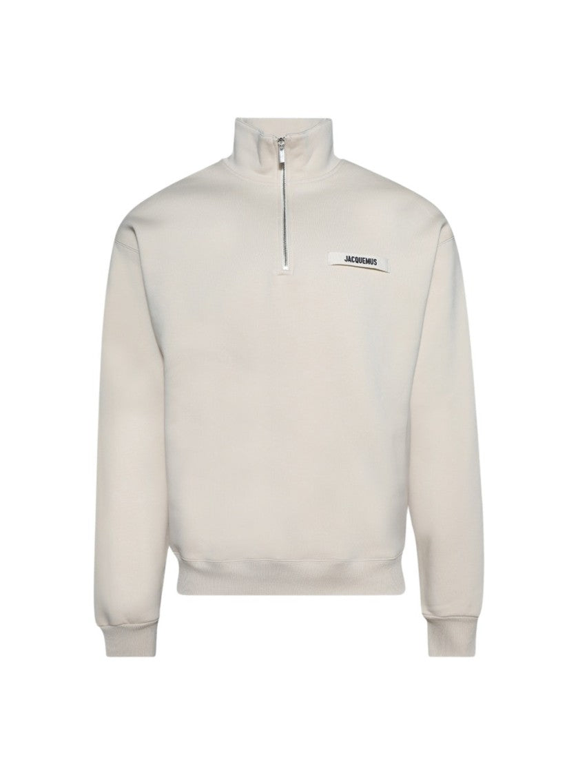Jacquemus Le Camionneur Gros Grain Sweatshirt Light Beige