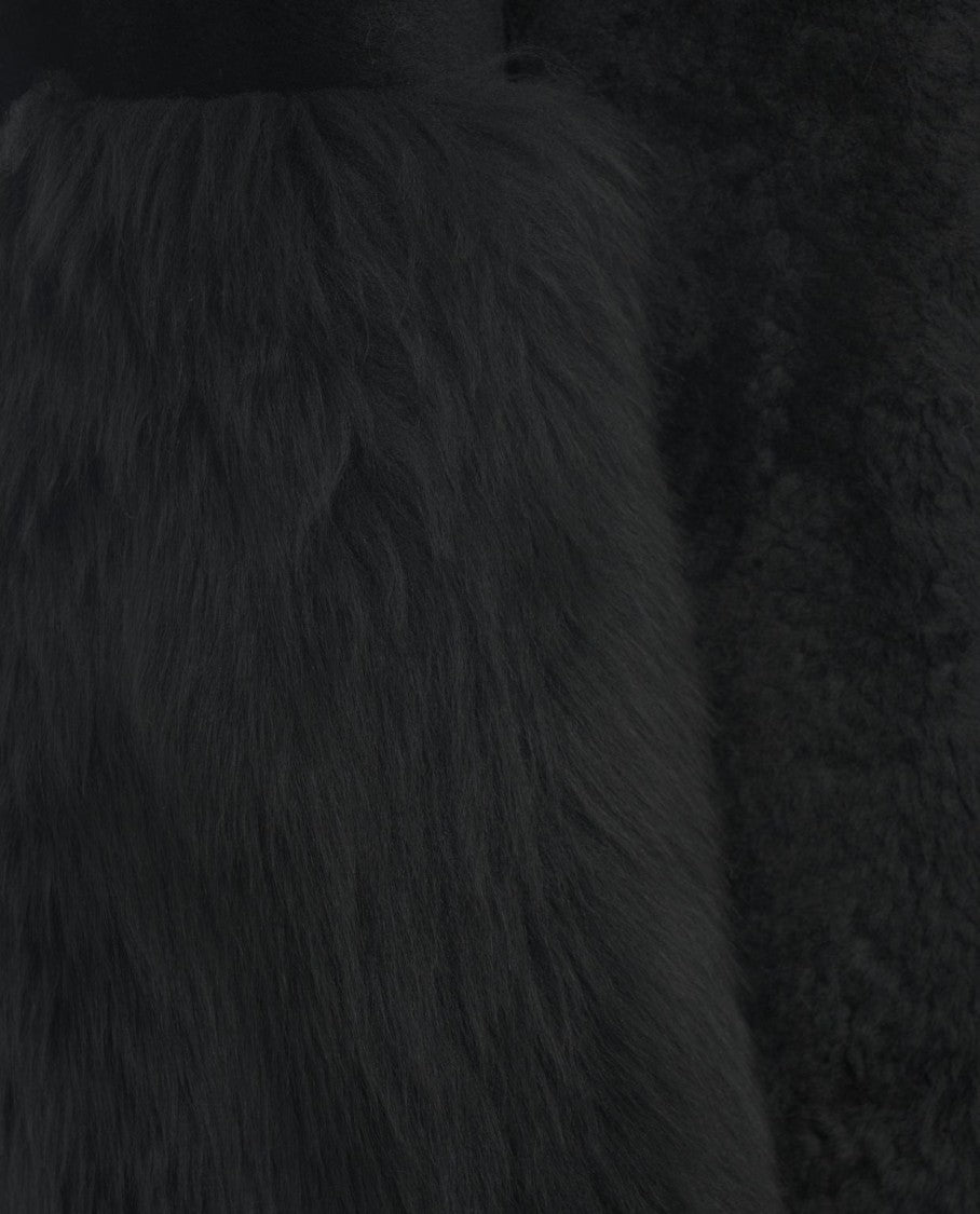 Desa 1972 Oversized Lamb Leather Coat With Textured Finish