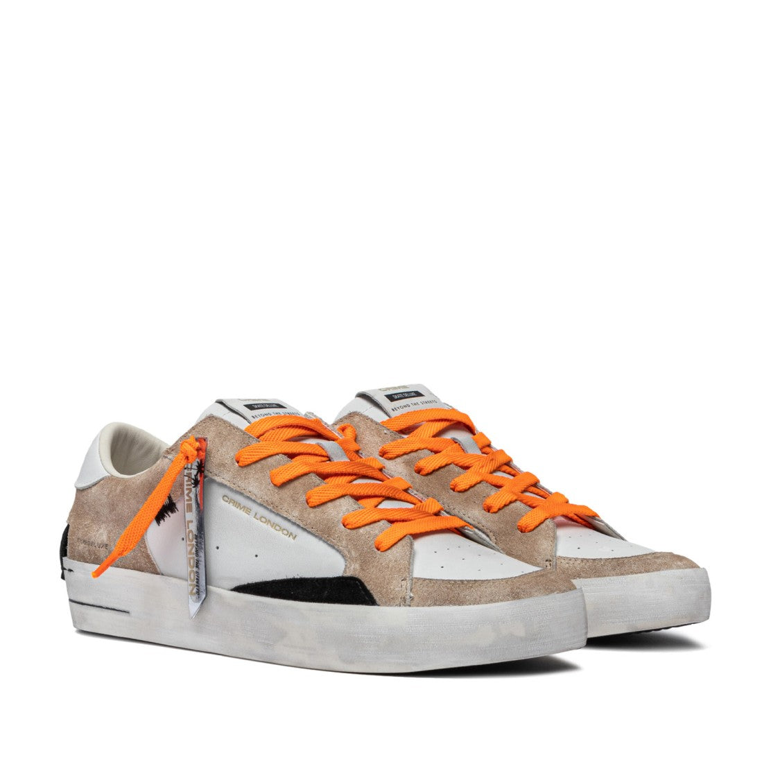 Crime London Sk8 Deluxe Sneakers In Soft Leather