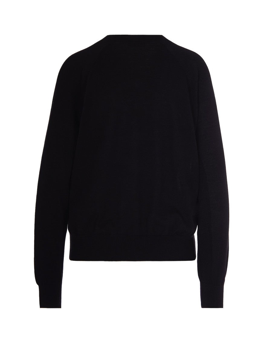 Elisabetta Franchi Black Wool Blend Sweater