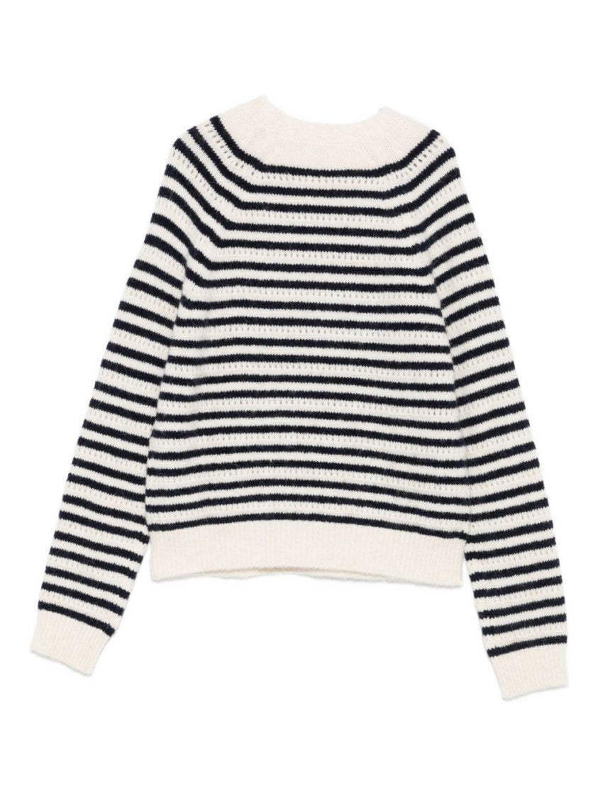 Semi Couture Striped Knit Sweater With Textured Finish