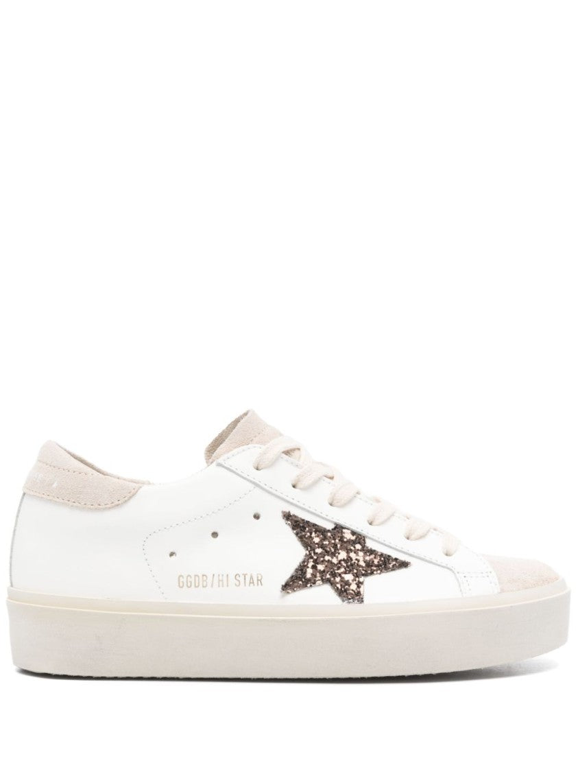 Golden Goose Classic White Sneakers With Flatform Sole