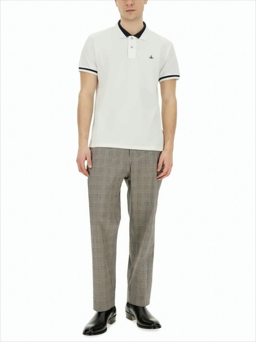 Vivienne Westwood Short-Sleeve Polo Shirt With Contrast Detailing