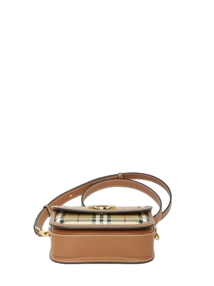Burberry Classic Check-Patterned Structured Shoulder Bag