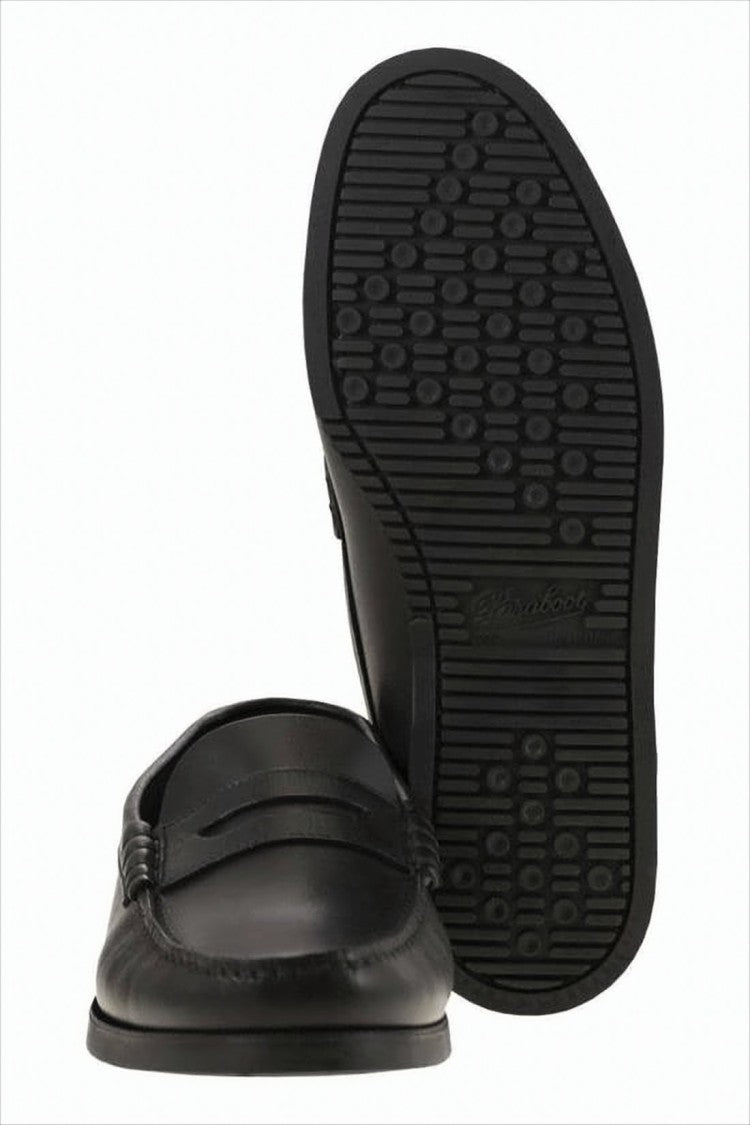 Paraboot Penny Loafers With Smooth Leather And Rubber Sole