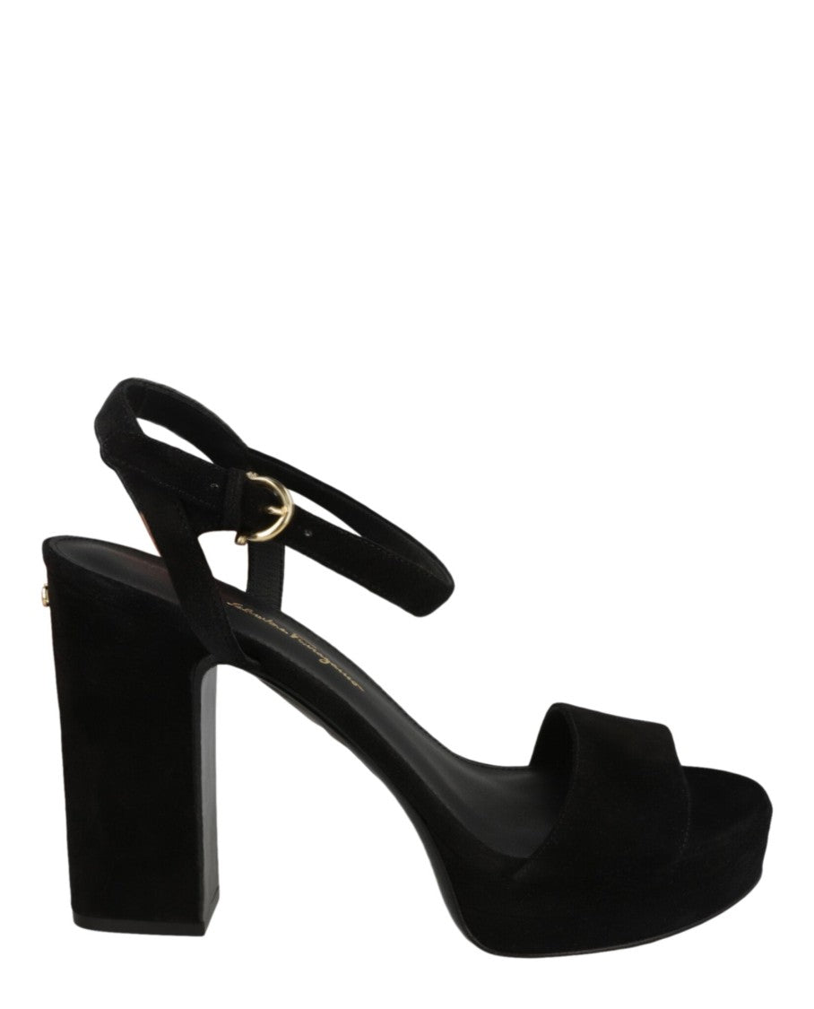 Ferragamo Trento 2 Suede Platform Sandals