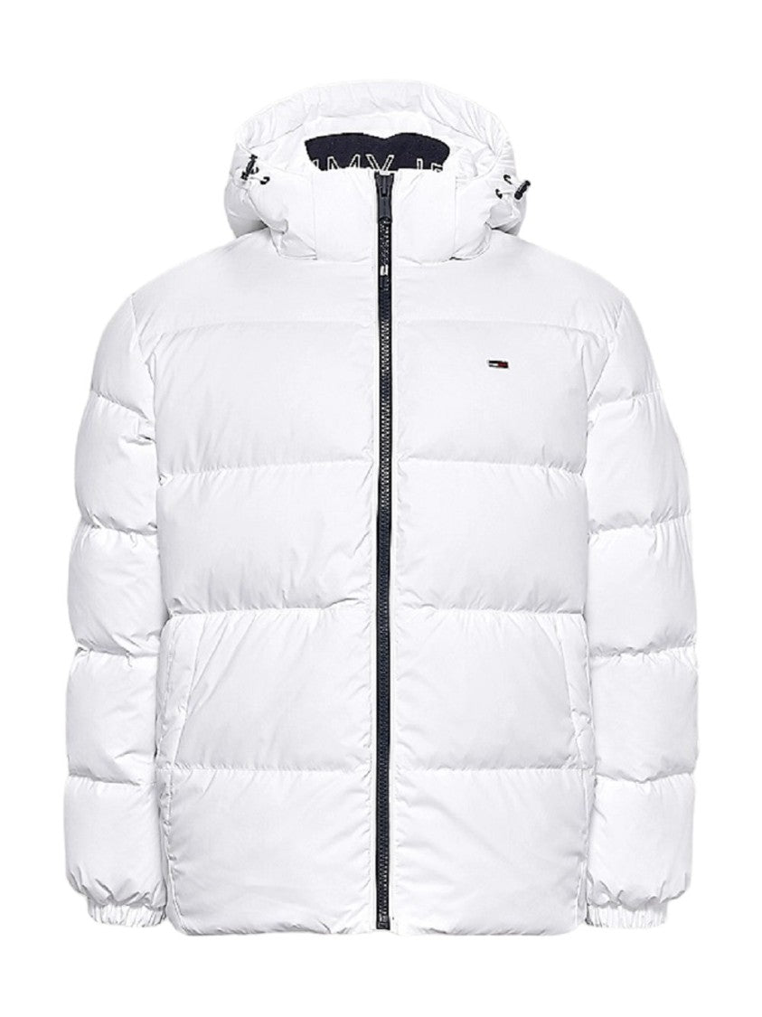 Tommy Jeans Feather-Padded Water-Repellent White Jacket Hood