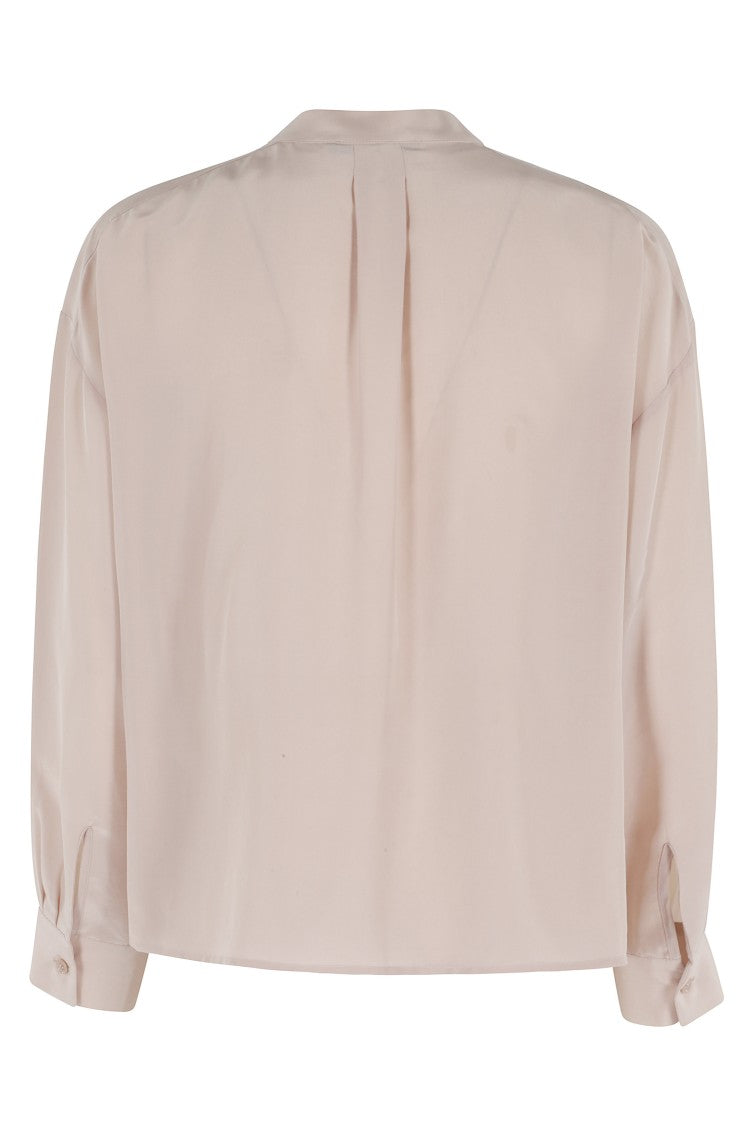 Seventy Powder Korean-Style Mother-Of-Pearl Acetate-Blend Shirt