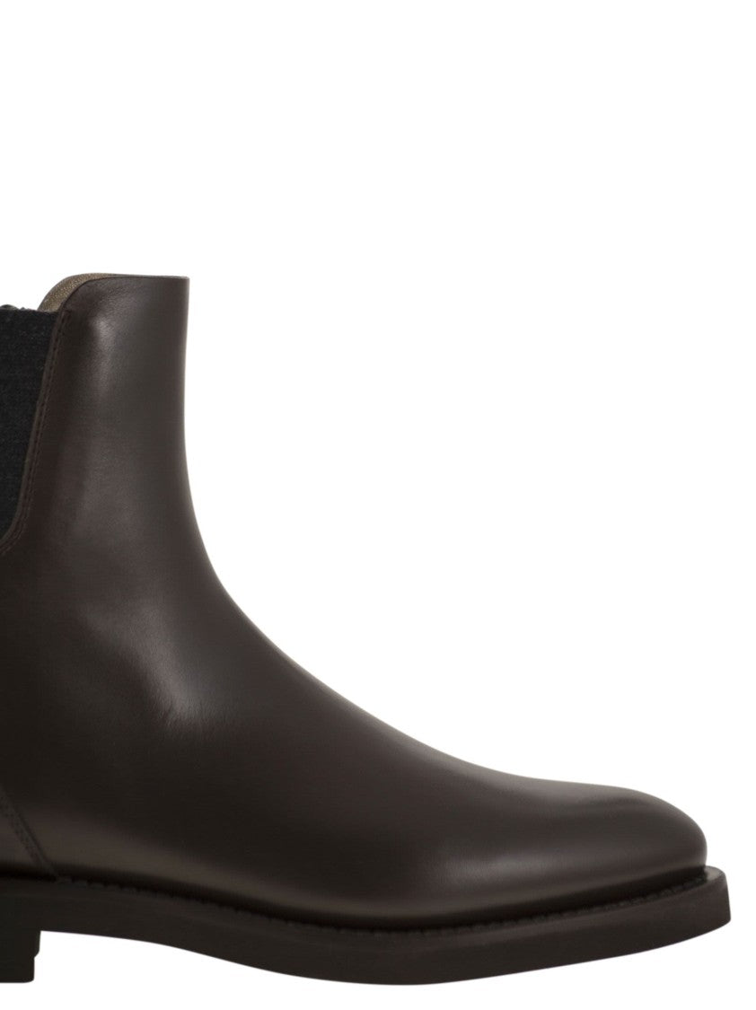 Brunello Cucinelli Chelsea Boot In Matt Calfskin