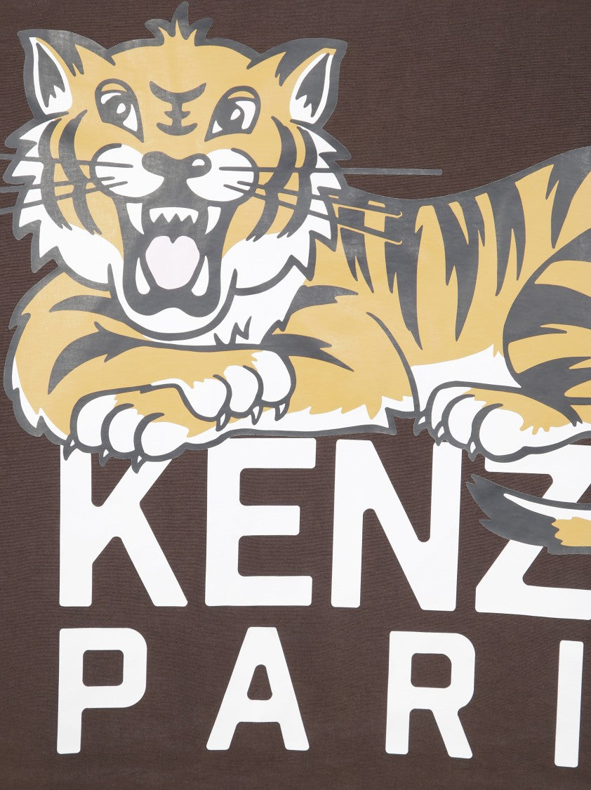 Kenzo Heavy Coach Jacket With Bold Tiger Graphic