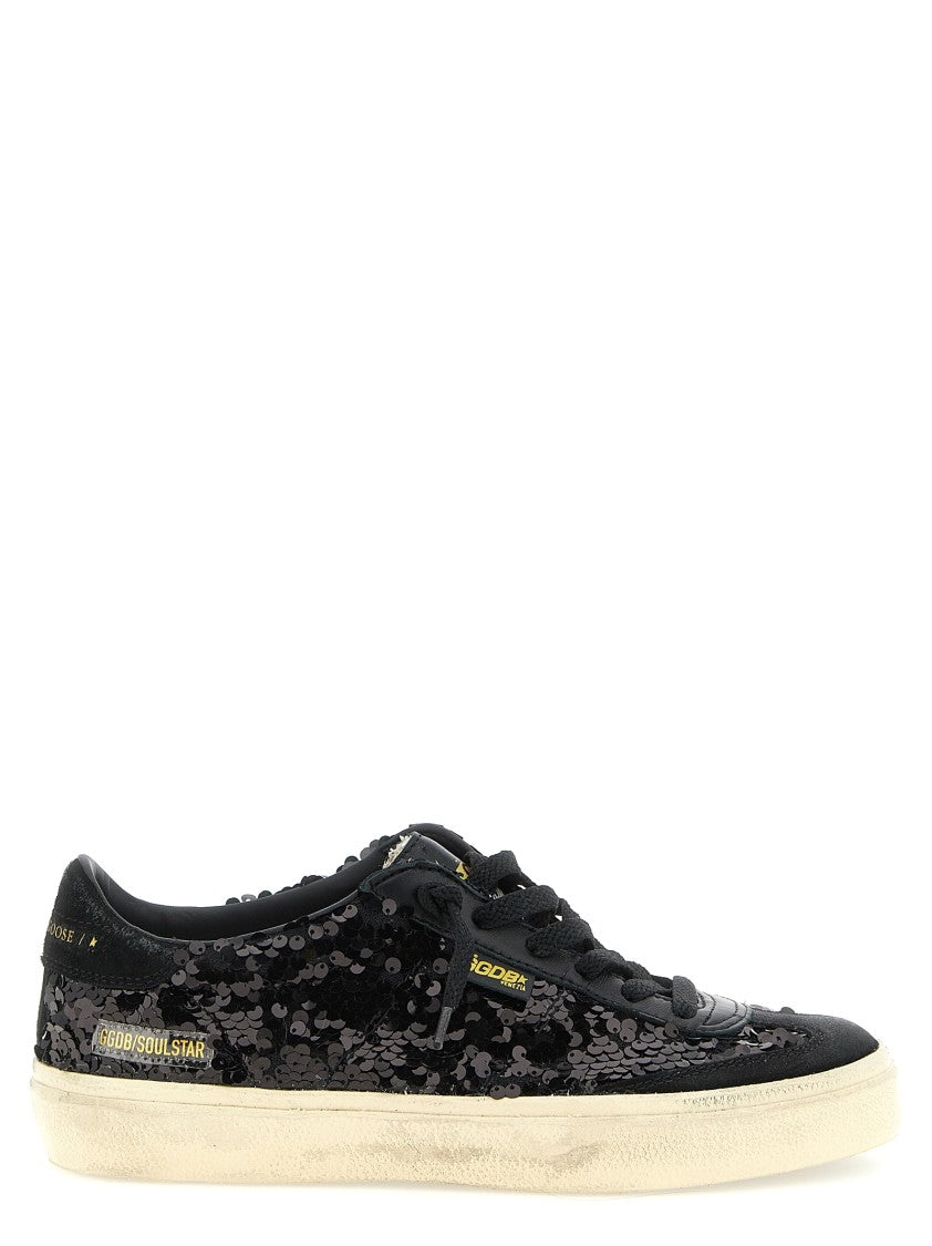 Golden Goose 'Soul Star' Sequin And Leather Sneakers