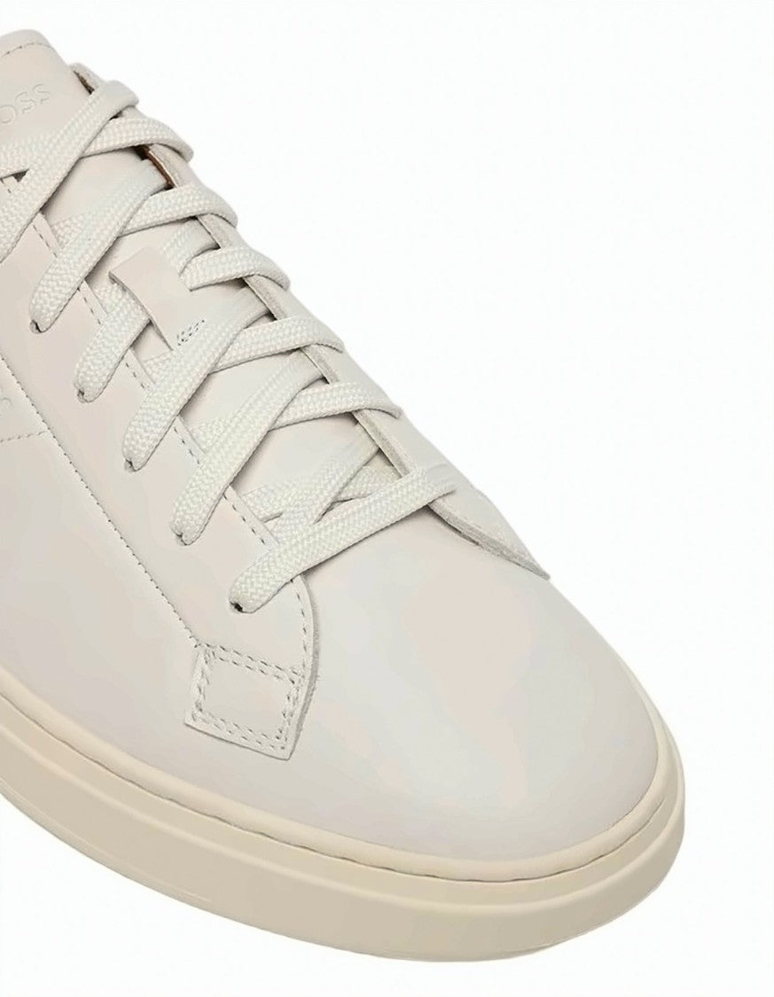 Boss Kieran White Lace Up Sneakers