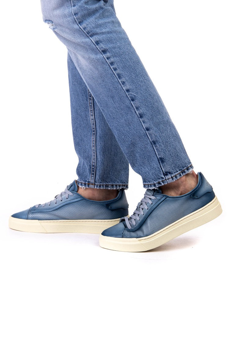 Santoni Gloria Perforated Leather Sneakers