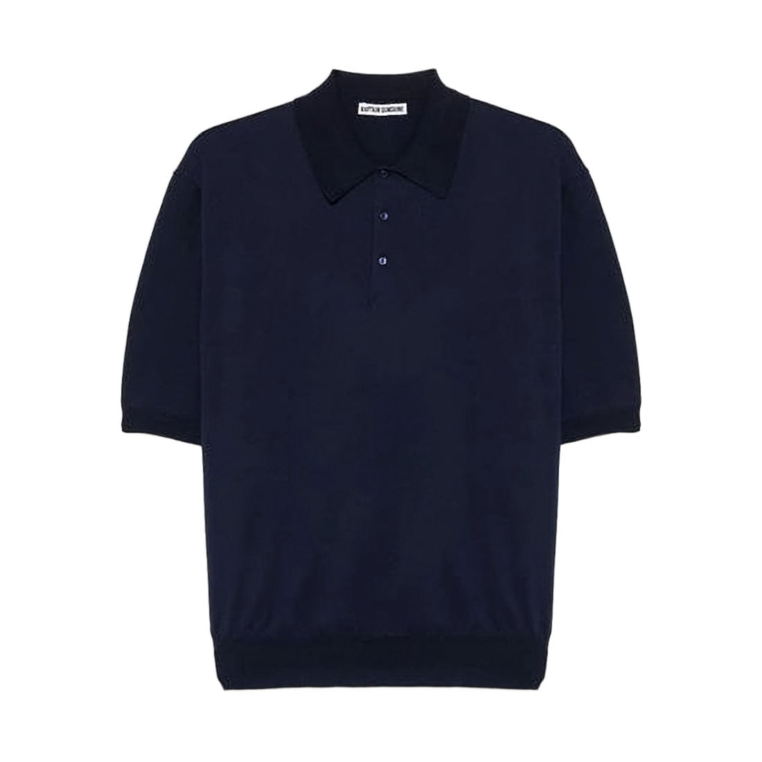 Kaptain Sunshine Short-Sleeved Polo Sweater With Button Placket