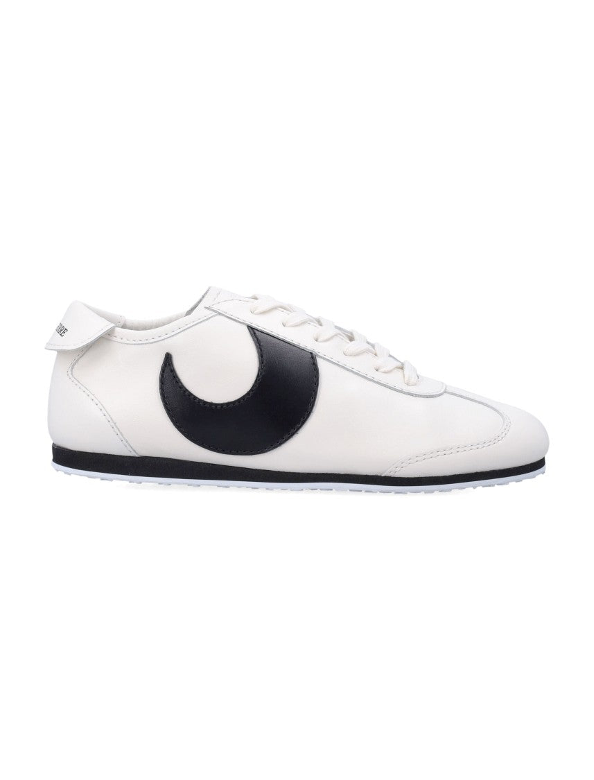 Marine Serre Ms Astra Matte White Low Sneakers