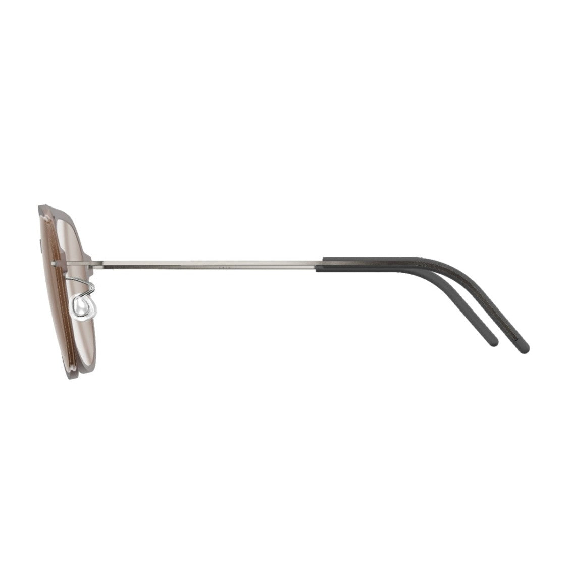 Lindberg Marrone Sun Titanium Geometric Sunglasses