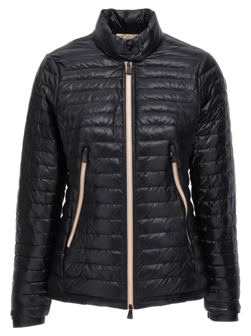 Moncler High Collar Quilted Down Coat