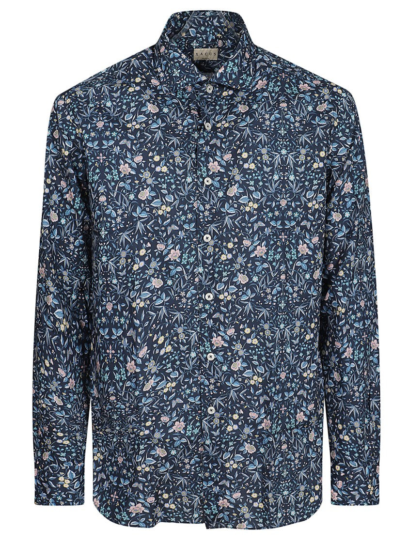 Xacus Floral Printed Casual Shirt With French Collar