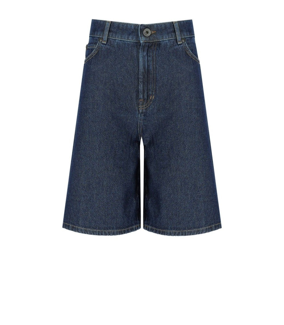 Max Mara Donnola Blue Bermuda Shorts