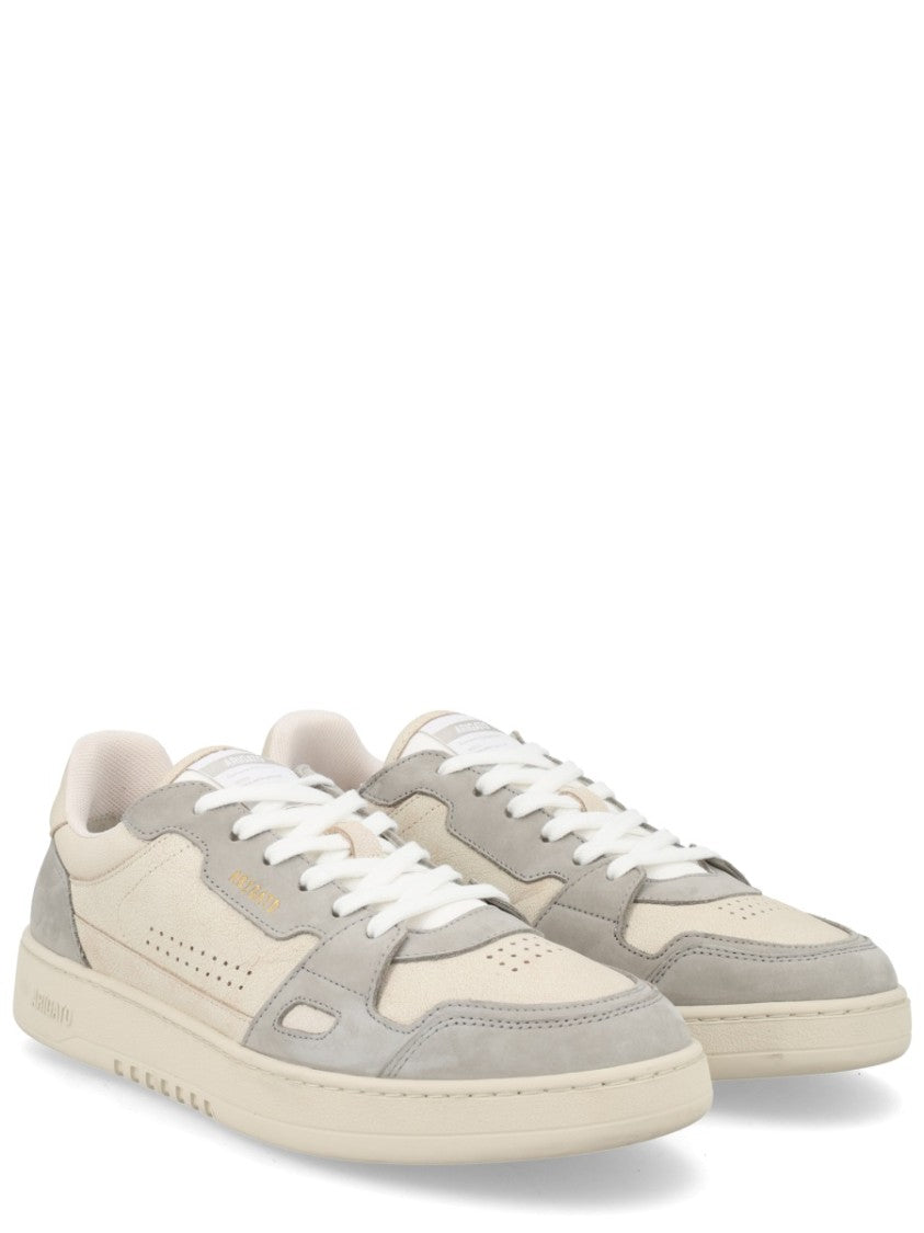 Axel Arigato Neutral Leather Suede Perforated Sneakers