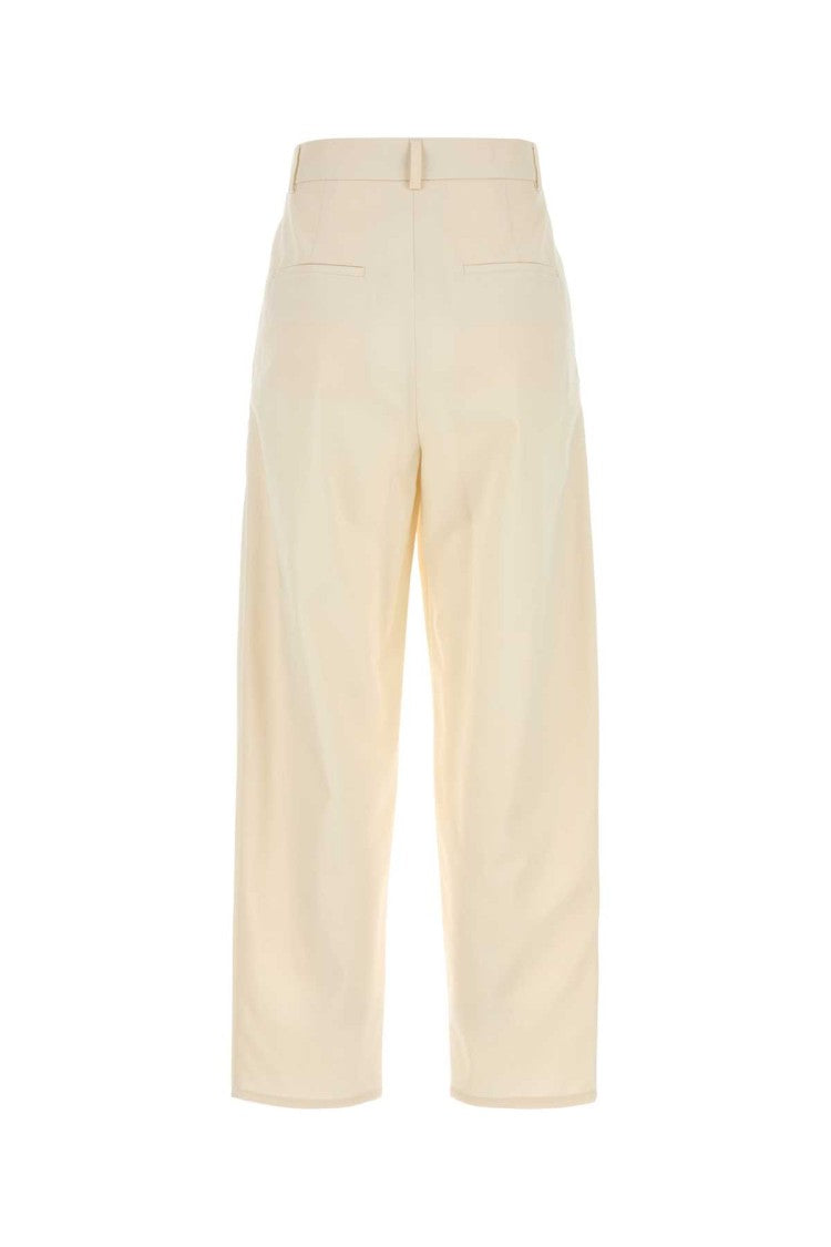 Max Mara Ivory Cotton Duomo Pant