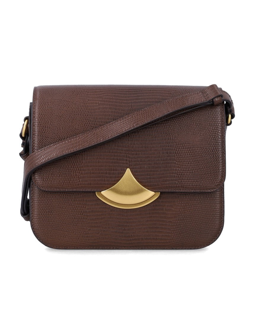 Sessùn Lizard-Effect Leather Box Bag
