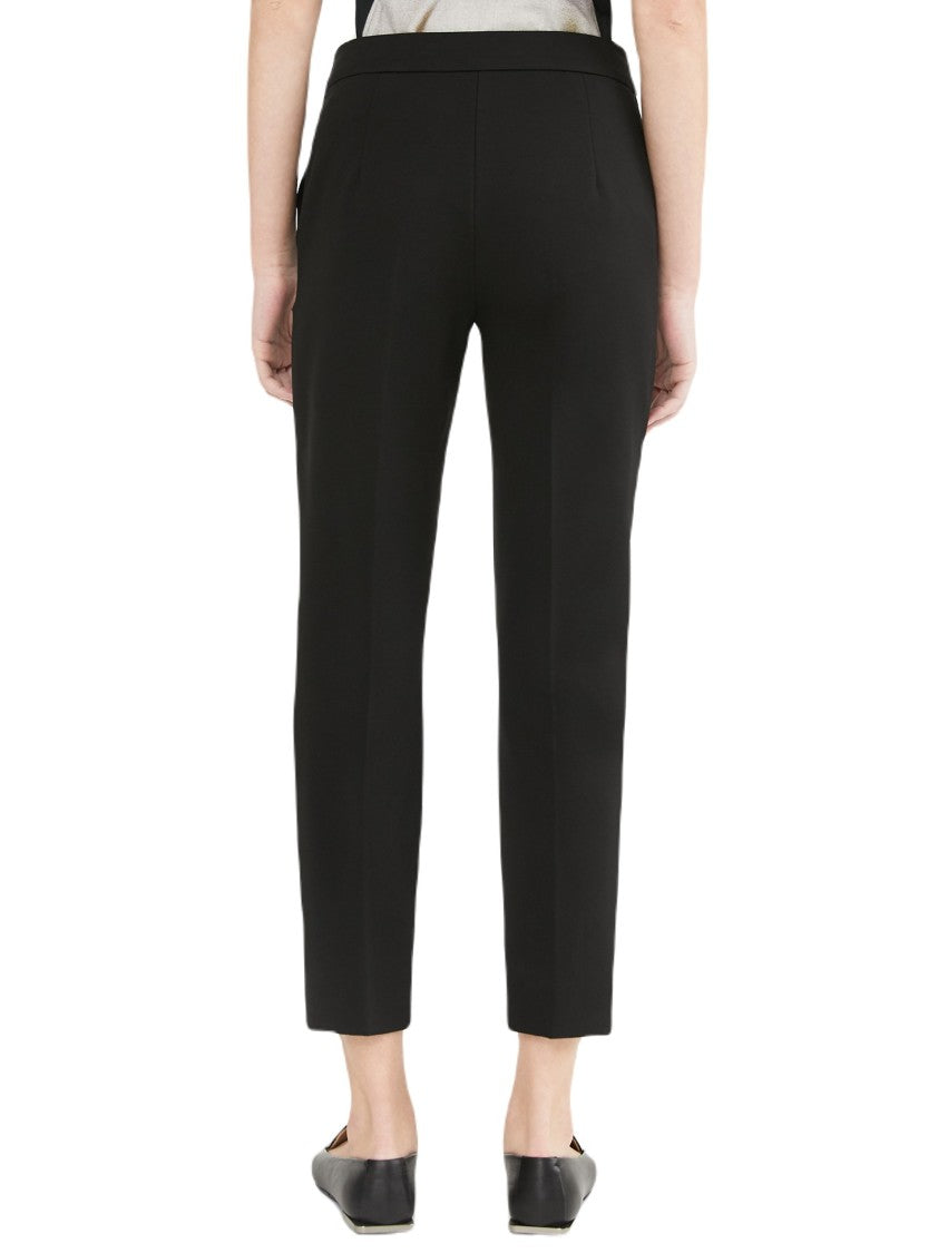 Max Mara Slim Fit Cropped Pants With High Waistband
