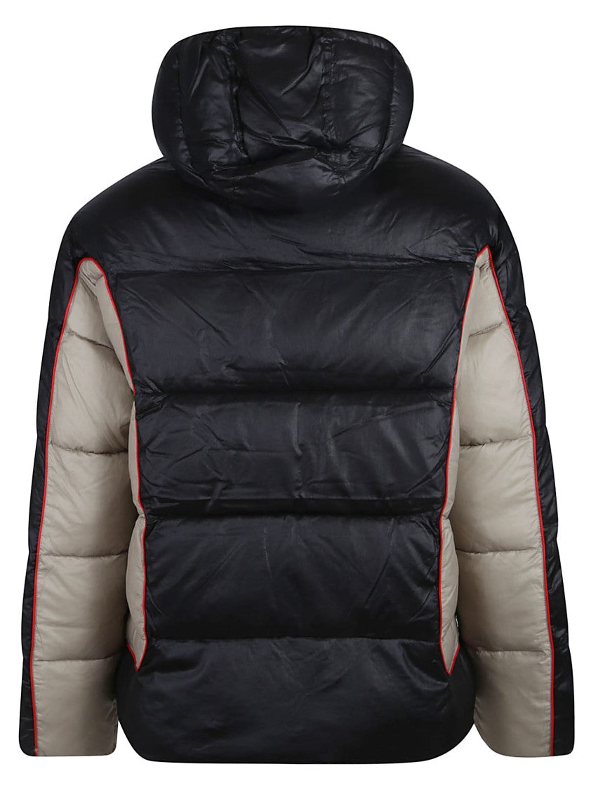 Diesel W-Ostend Beige Paneling Polyamide Jacket